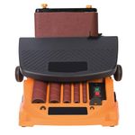 Dapetz ® 450W Oscillating Spindle Sander,Power Belt Sanders with 80 Grit 6 Sander Sleeves and Sanding Belt,Adjustable Workbench 0-45°,Grinding Tool for Metal Rust Removal and Polishing