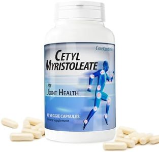 Cetyl Myristoleate for Humans 80 Veggie Capsules by Coreceuticals (Formally Response Cetyl M), Highest Concentration Made (40%) for Max Joint Relief, Glucosamine HCl, MSM & Hyaluronic Acid