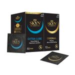 SKYN Extra Lube Condoms Pack of 50 & Original Condoms Pack of 10 / Skynfeel Latex Free Condoms for Men, Regular Size Condoms, Extra Lubricated, Thin Condoms, Smooth Straight Shape