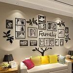 CrazyDeal Family Tree Picture Frame Collage 3D DIY Stickers Wall Art for Living Room Home Decor Gallery Large