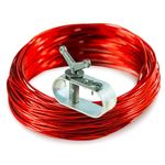 Pool Cover Cable and Ratchet 100ft Plastic Coated Cable, Pool Cover Cable and Winch Kit, Pool Closing Supplies