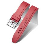 BINLUN Quick Release Silicone Watch Bands Replacement Rubber Watch Straps 18mm 19mm 20mm 21mm 22mm 24mm Smartwatches Bands for Men and Women Waterproof Sport Watchbands with 11 Colors, Red, 20MM,