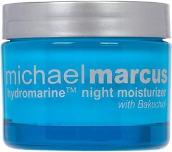 Michael Marcus Hydromarine Night Moisturizer w/ Bakuchiol - Brightening, Firming & Collagen Renewal Cream for All - Plant-Based Formula Supporting Skin Luminosity & Revitalization (1.7oz Jar)