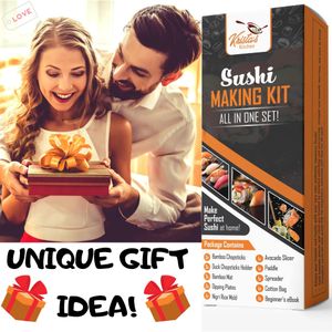 Sushi Making Kit – 14-Piece DIY Sushi Roller Set