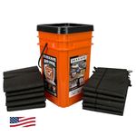 Quick Dam QDGGCO Kit Grab & Go 5ft Barriers 5 & 10 Flood Bags/Bucket, Orange, 5'