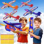 TEMI 4 Pack Foam Airplanes with 2 D