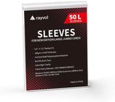 Rayvol Jumbo Card Sleeves Size L:5.4 x 7.4 Inch - Card Sleeves for Oversized TCG Trading Cards (50pcs)