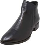 ALDO Women's Casual Ankle Boots with Block Heels, Kaicien, Size 5, Black Smooth, 2 UK