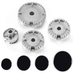 Smallterm 1 Set Oven Gas Hob Covers,Hob Covers for Gas Cookers,Gas Burner Crown Flame Cap for Most Gas Stove Burners