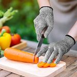 Cut Resistant Gloves for Kitchen-Meat Cutting,Mandolin slicing,Food Grade,High performance level 5 protection.Size, Medium