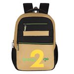 GREEN2GO Magellan Beige/Black Trendy And Youthful Backpack Fits Upto 17" Laptop GRS Certified Recycled Polyester Water Repellent Fabric With 28Litres Capacity