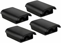 Gamenophobia® 4 Pack Xbox 360 Wireless Controller Replacement Battery Pack Cover Shell (Black)