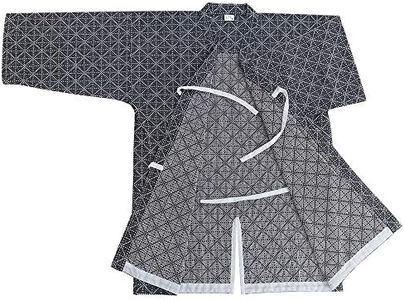 ZooBoo Mens Kendo/Aikido Keikogi Hakama Martial Arts Jackets (175/L, Dark Blue)