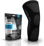 POWERLIX Knee Compression Sleeve - Best Knee Brace for Men & Women – Knee Support for Running, Basketball, Weightlifting, Gym, Workout, Sports, (Black, Large)