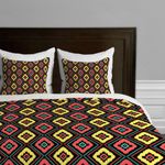 DENY Designs Jacqueline Maldonado Zig Zag Ikat Duvet Cover, Twin