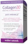 Webber Naturals Collagen30 Anti-Wrinkle, 2,500mg of Bioactive Collagen Peptides Per Serving, 180 Tablets, Helps Reduce Deep Wrinkles, Fine Lines & Stimulates Skin Cells