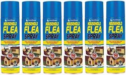 6 x Flea Spray for House Kills Flea Instantly Household Flea treatment for the home Dog Beds Cat Beds Hutches Kennels and Carpets Tick Protection Soft Furnishings 200ml