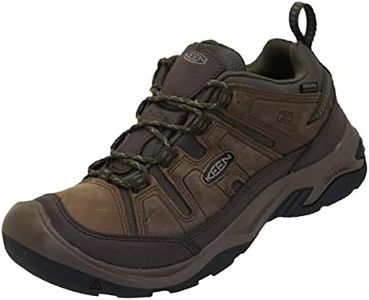 KEEN Men's Circadia Waterproof Hiking Shoe, Shitake Brindle, 10 US