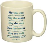 Quotable White Ceramic Mug, 400 ml, May The Sun Bring You New Energy by Day, Microwave and Dishwasher Safe