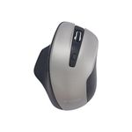 Verbatim VER70242 Silent Ergonomic Wireless Blue LED Mouse, Graphite, Blue LED