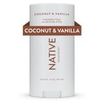 Native Deodorant - Natural Deodorant Made without Aluminum & Parabens - Coconut & Vanilla