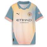 Manchester City FC Kids 2024/25 Definitely City Jersey - Pink - Size: 11/12 Years