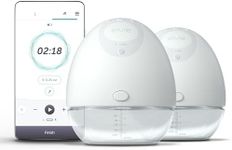 Elvie Breast Pump Double, Electric Breastfeeding Pump (21mm/24mm Nipple Shields - Hands Free, Tubeless, Portable & Wearable, Newborn Essentials