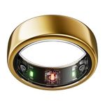 Oura Gen3 Horizon Smart Ring - Size 8, Gold | Sleep, Heart Rate and Fitness Tracking Wearable - Up to 7 Day Battery Life - iOS/Android Compatible - Size First with Oura Sizing Kit