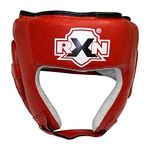 RXN Contest Boxing Headguard (Red, Large)