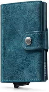 Italian Tuscania Top Grain Leather Card Wallet Pop up Credit Card Holder | RFID Blocking | Slim | Small Size | Trifold | Minimalist |9-11 Cards Capacity | ID Window | Cash Pocket | Gift