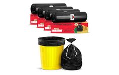 Shalimar Premium Garbage Bags ( Lavender Fragrance ) Size 24 X 32 Inches (Large) 60 Bags (4 Rolls) Dustbin Bag/Trash Bag - Black Color