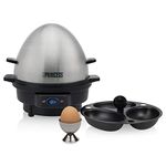 Princess 7 Egg Boiler and Poacher - Stainless Steel - 350W - Plastic - 350 Watt - Silver/Black - 01.262031.02.001