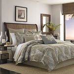 Tommy Bahama Raffia Palms Comforter Set, King, Brown