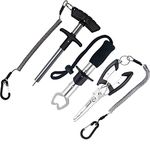 (Fishing Pliers&Grippers&Hook Remover) - Lix & Rix Portable Fishing Pliers Stainless Steel Fish Lip Grippers with Sheath and Lanyards