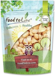 Food to Live Macadamia Nut Halves & Pieces, 4 Pounds – Raw, Shelled, Unsalted, Kosher, Vegan, Bulk. Keto Snack. Good Source of Healthy Fats. Great for Baking, and as Topping for Salads, Yogurt.