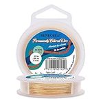 BENECREAT 22-Gauge KC Gold Copper Wire Tarnish Resistant Wire, 66-Feet/22-Yard, for Jewelry Beading Craft Making