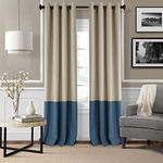 Elrene Home Fashions 026865874693 Room Darkening Grommet Window Curtain Drape Panel, 52" x 84", Navy