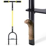 Jardineer Lawn Aerator Hollow Tine for Grass, Soil Compaction, Manual Aerator Lawn Tool Coring with 2 Metal Plugs and Soft Grip