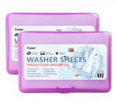 ENYUR Travel Laundry Detergent Sheets Fresh Scent–Easy to Use, More Convenient than Liquids, Powders, Pods and Pacs – Borh for Washing Machine & Hand-Washing - 64 Loads / 2pack