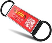 KEKID QR Code Slide On Dog Tag, Custom Personalized Dog ID Tags, Silent Noiseless Pet Tag - Free Online & Scan QR Receive Instant Location Alert Email