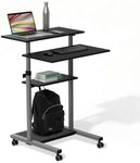 Mount-It! Rolling Desk Adjustable H