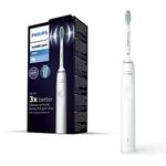 Philips Sonicare Electric Toothbrush 3100 Series with Sonic Technology, Up to 3x Plaque Removal, Better Interdental Cleaning, Built-in Pressure Sensor, Easy Start Tech, QuadPacer, 2-minute Smart Timer, 14 Day Charge. HX3671/13