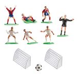 dekora Football Figures for Cake, White/red, 4 x 10 x 23 cm