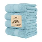 Kinton Crafts 5 Star Luxury 4 Piece 100 Cotton Bath Towel Set 27 in 54 in Bath Towels for Bathroom Soft Absorbent Bath Towels Extra Large Hotel Qu