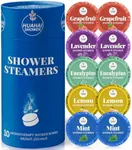 Shower Steamers Aromatherapy, 10-Pack Shower Bombs Mens Easter Basket Stuffers Gifts for Him Her, Birthday Gifts for Wife, Women, Mom, Organic Lavender Mint Grapefruit Lemon Eucalyptus Oils