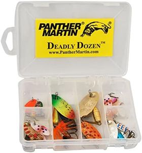 Panther Martin DDMO Deadly Dozen Spinners Fishing Lure Kit - Assorted - Pack of 12