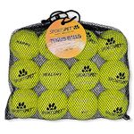 SPORTSPET Tennis Balls for Dogs - Extra Bouncy - Non Toxic - Durable - Long Lasting - Floats (Tennis Balls Standard (12 Pack)) (64mm)