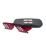 DC DECORIO- A UNIQUE PRODUCT RANGE Thug Life Sunglasses Pixel Gangsta Life Funny Novelty Shades (Red)