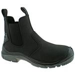 Grafters Mens Black Lightweight Safety Chelsea Dealer Work Boots M371A KD-UK 9 (EU 43)