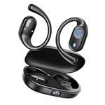 Open Ear Headphones,Bluetooth Headphones 5.3 Sports with Smart Digital Display,36H Playtime,IP54 Waterproof,Ultra-Comfort,Clear CallsWireless Earbuds Lightweight Design Fit Cycling,Running Workout